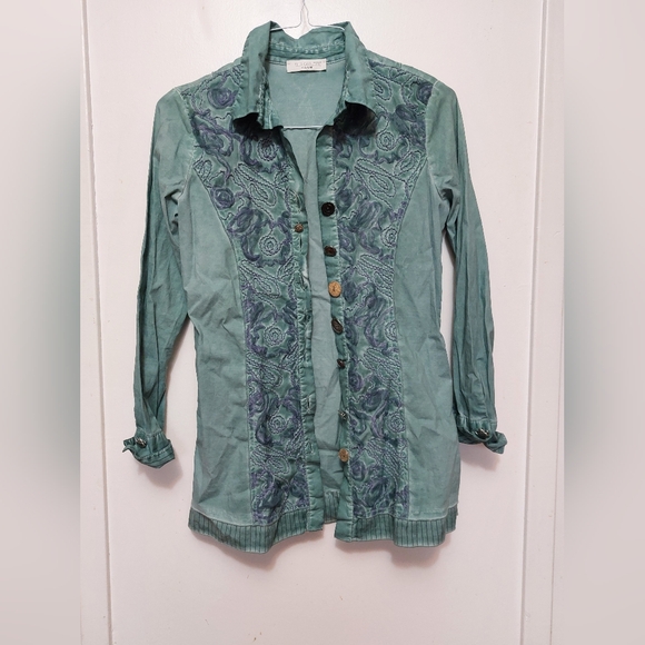 Elisa Cavaletti Tops - Elisa Cavaletti Long Blouse Tunic Size S Made in Italy